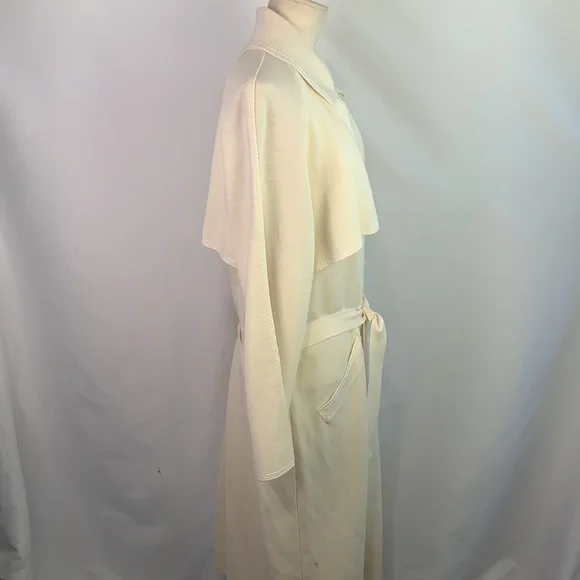Rodier VTG cream knit long with belt jacket - Picture 7 of 11